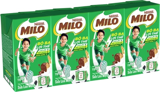 Sữa lúa mạch Milo — Lốc 4 hộp 110ml