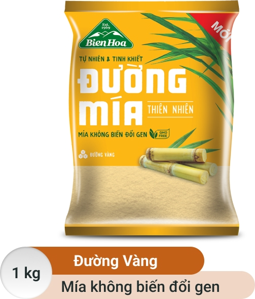 Đường mía thiên nhiên Biên Hòa — Gói 1kg