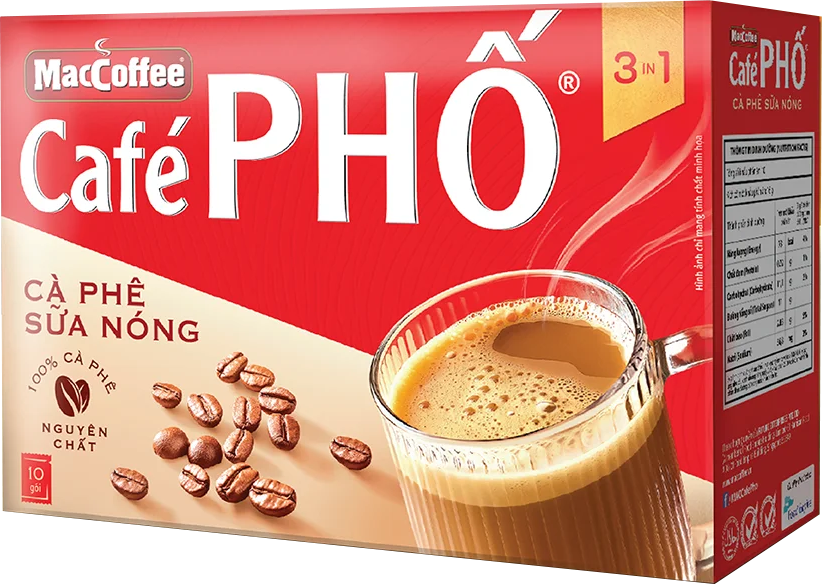 MacCoffee CaféPHỐ Cà phê sữa nóng — Hộp