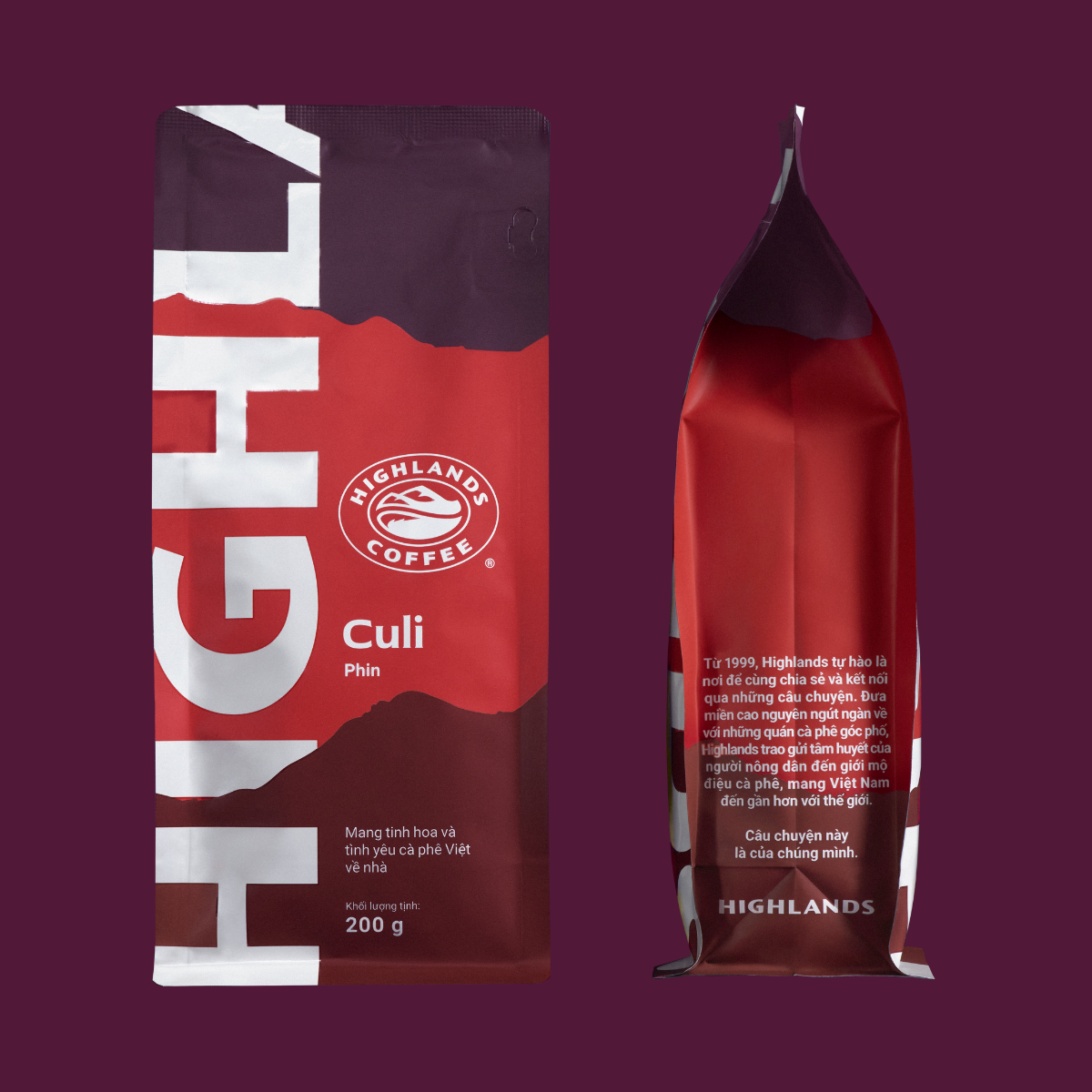 Cà phê rang xay Highlands Culi — Gói 200g