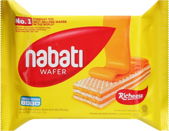 Bánh xốp nhân phô mai Nabati — Gói 50g