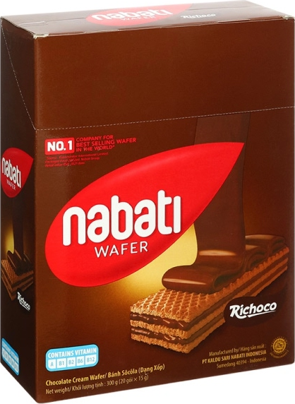 Bánh xốp nhân socola Nabati — Hộp 300g